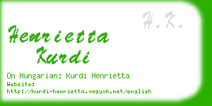 henrietta kurdi business card